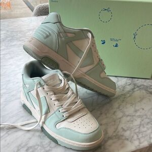 Off-White Mint and White Women's Sneakers